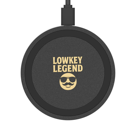 Lowkey Legend Wireless Charging Pad | Fun Desk Gadget, Tech Lover Gift, Unique Office Decor, Modern Home Accessory, Perfect for Students